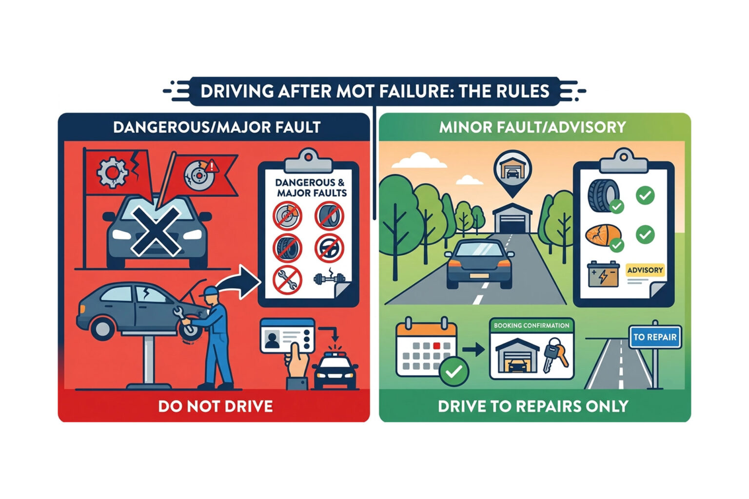 Can You Drive After an MOT Failure?