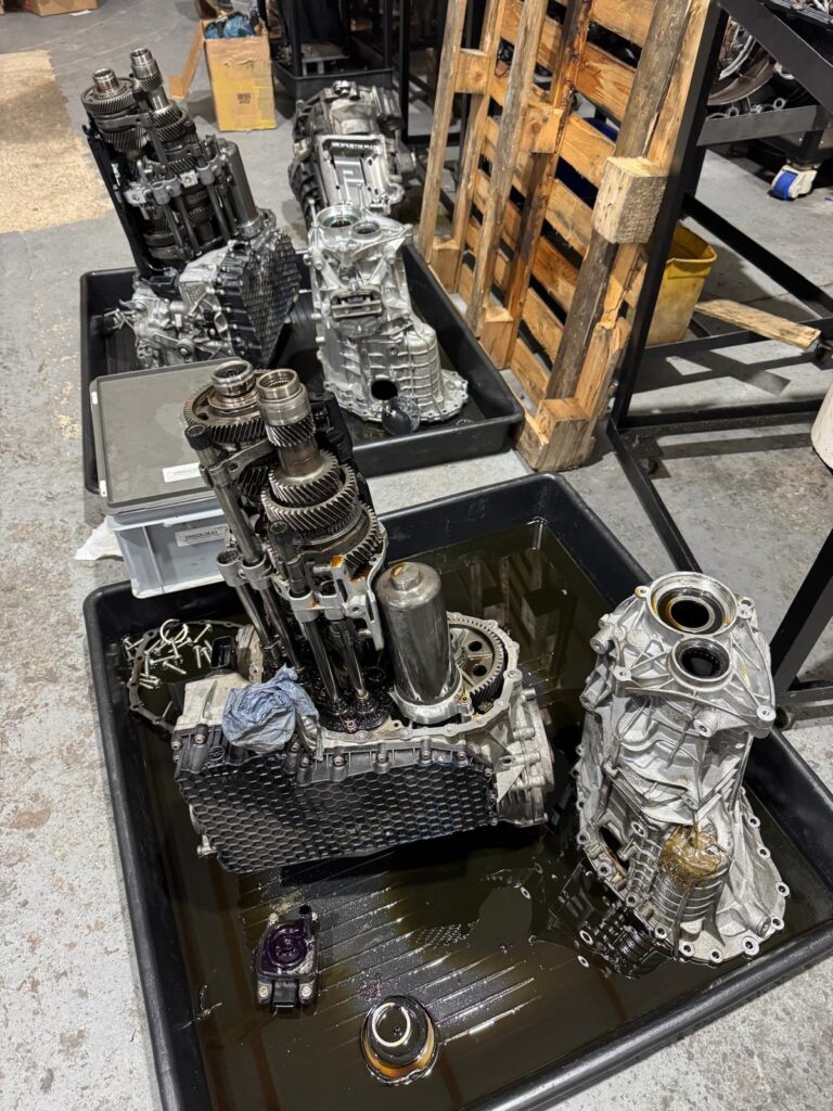 Automatic gearbox strip-down to diagnose clutch slip