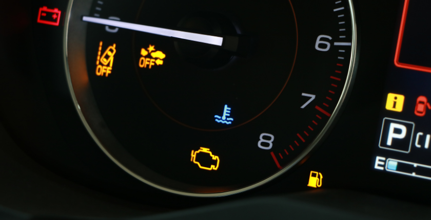 Gearbox warning light flashing