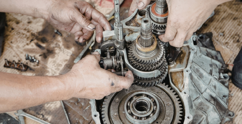 Reconditioned or rebuilt gearbox that has been removed, dismantled and restored